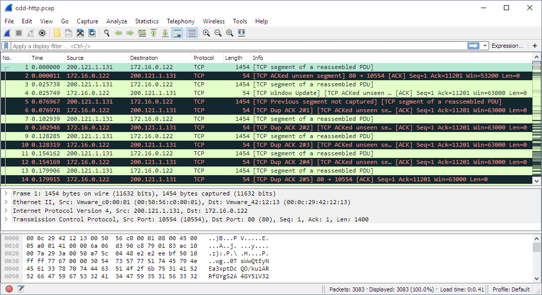 wireshark filter by destination ip